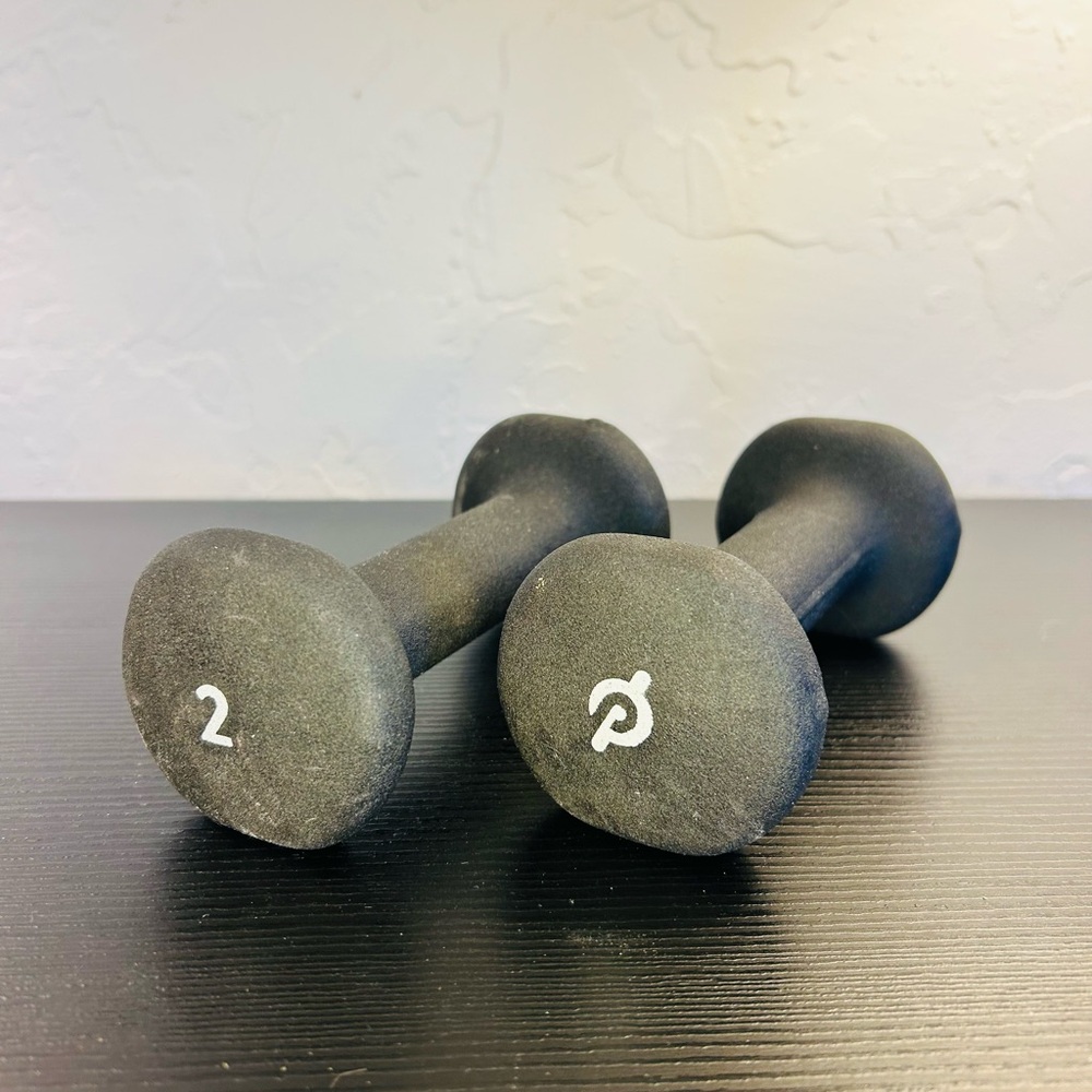 2 Peloton Charcoal Dumbbells